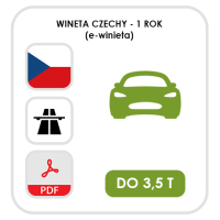 Czechy 365 dni - samochód (e-winieta)