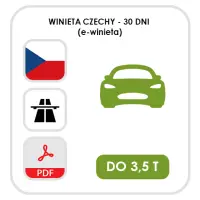 Czechy 30 dni - samochód (e-winieta)