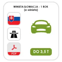 Słowacja na 365 dni - pojazd do 3,5t samochód (e-winieta)