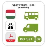 Węgry 1 rok - kat. D2 (e-winieta) ważna do 31.01. kolejnego roku